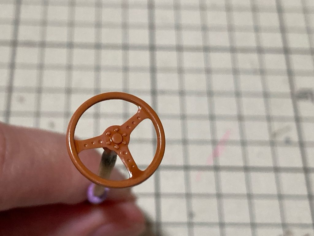 ステアリングの塗装
